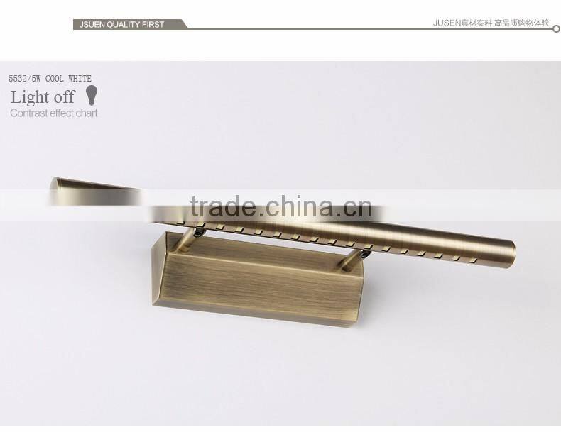 9W indoor Bronze wall sconce lighting LED Bathroom mirror light 100-240V AC waterproof lamp CE& Rohs