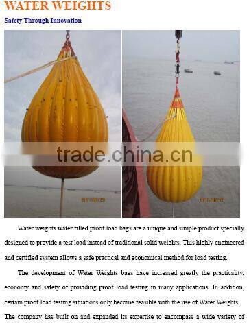 With high precision Heavy Duty Lift Offshore Crane Test Water Bags