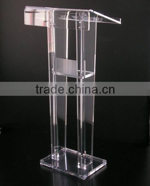 Clear acrylic pulpit