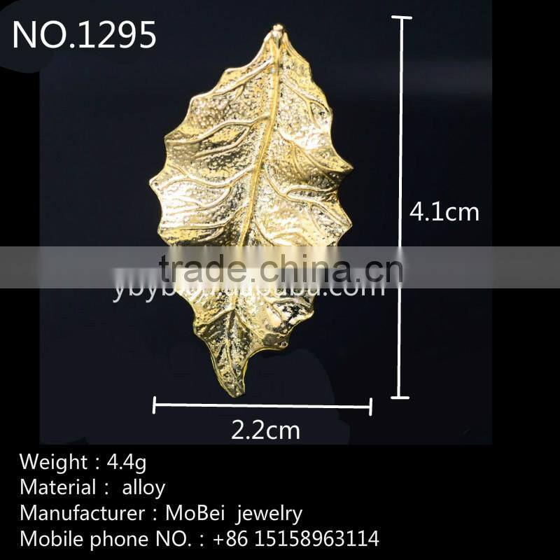 alloy metal vintage gold leaf fashion korea hair accessories jewelry making -429