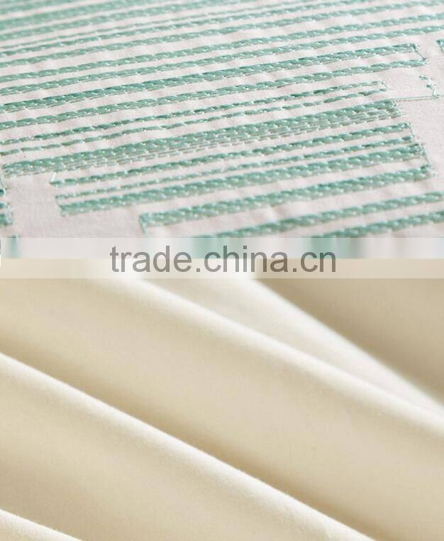 China Home textile,embroidery designer cotton bedding set ,latest design hotel bed sheet comforter cover