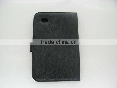 Litchi leather mobile phone cases for Samsung P1000