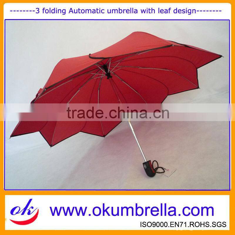 Fancy Leaf louts design umbrella/Chinease umbrella