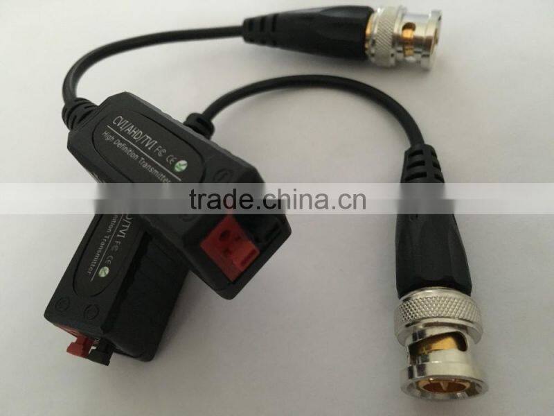 HD AHD CVI TVI single BNC video balun for CCTV security