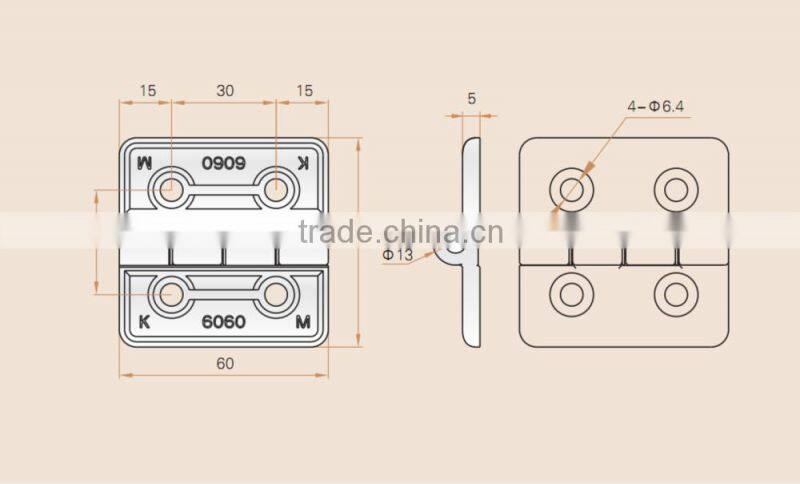 Saipwell 100% zinc alloy flap hinge
