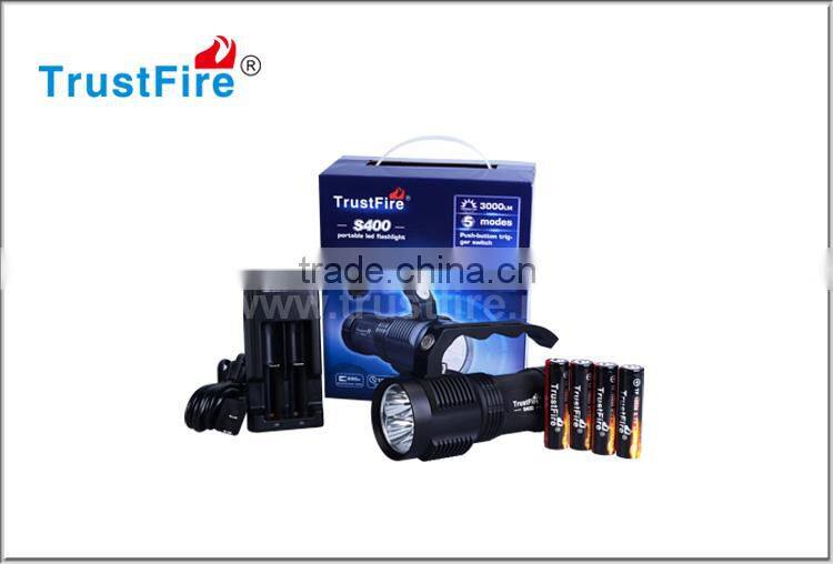 Cool design TrustFire S400 4 * CREE XM-L 2 3000 lumens aluminum high lumen maglite