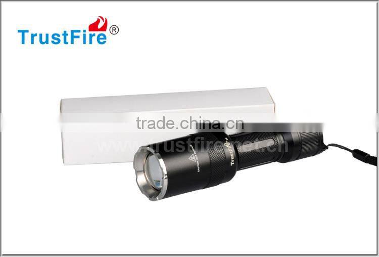 TrustFire Hot sale police zoomable maglite Z6 with 1*CREE XM-L 2 led 1600lumen 1*18650 battery operated
