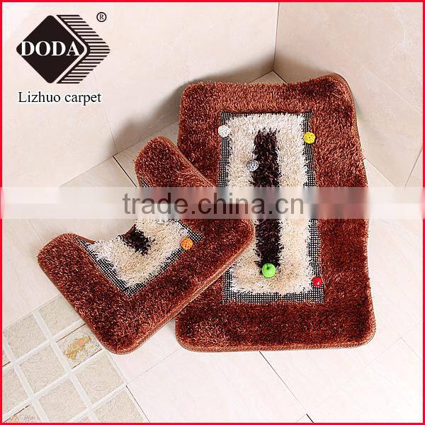 Long pile shagy polyester bathroom promotional gift mat