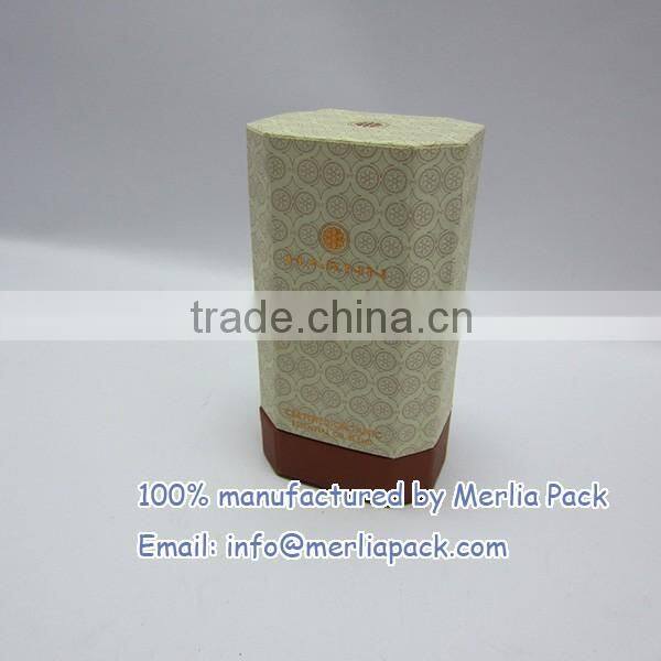 Octangle Essential Oil Paper Boxes Blend Clove Orange Skin Care Treatment Boxes