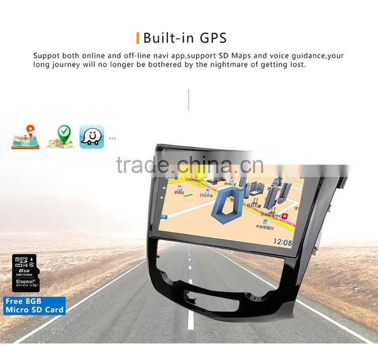 Cheap 7 inch Android 5.1.1 OBD2 Black colored car dvd GPS navigation for Nissan X Trail Qashqai 2014 2015