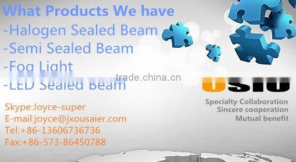 7 inch Round BMC with Hold Crystal Iron Auto Halogen Semi Sealed Beam Headlight Install H4 Bulb