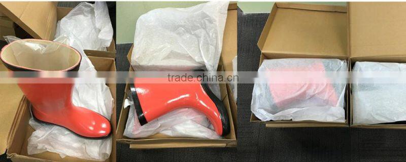 mining industry rubber boots with steel toe and steel plate