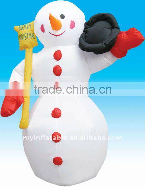 Inflatable snowman