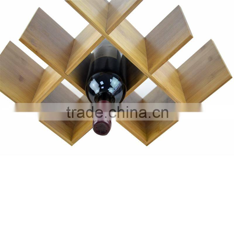 DT008/ Perfect for a Classy Gift Bamboo Wooden Wine Bottle Rack Table Standing Top Storage