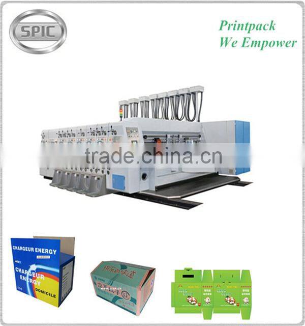 4 color Automatic corrugated carton box flexo printing machine