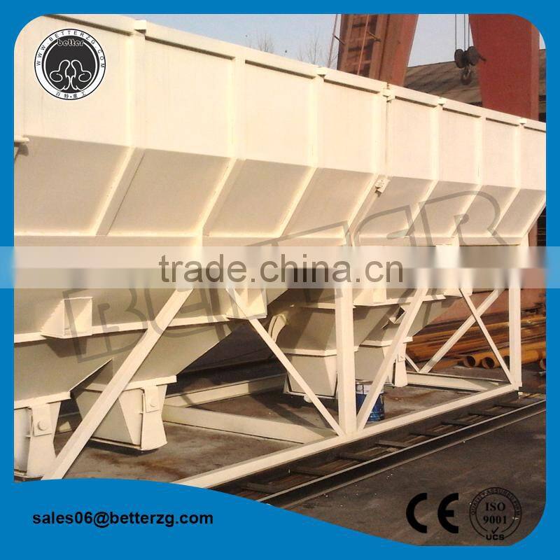 Aggregate concrete construction for concrete batching plant or mobile plant