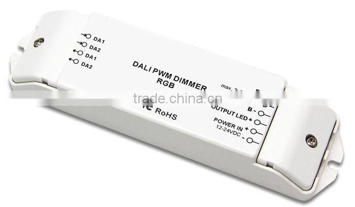 Bincolor DC12V-24V 3 channels led rgb dali dimming driver