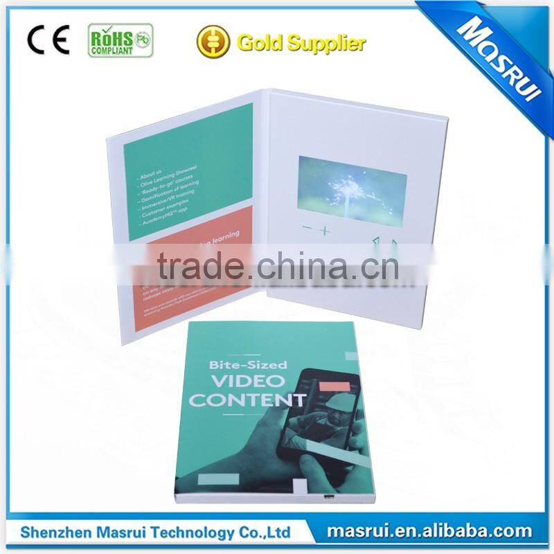 2.4"2.8" 4.3" 5"7"10.1" LCD Video Brochure/Advertising Greeting Card