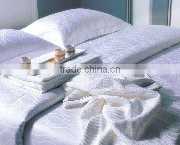 High Quality Jacquard 100% Polyester Hotel Bedding, Bed Sheet