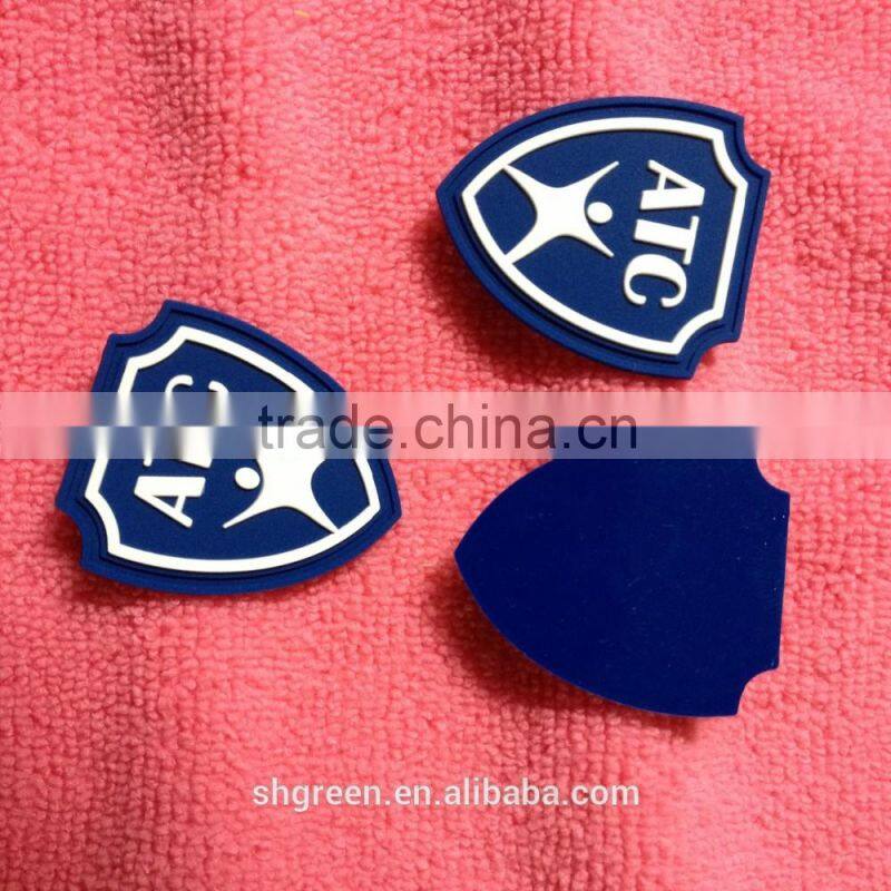 2D or 3D transparent PVC rubber patch for sportwear