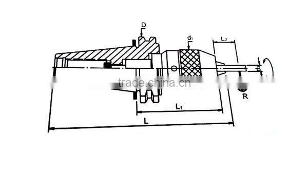DIN69871-APU self fasten drill chuck