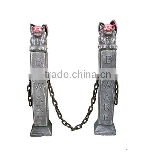 2016 hotsale Halloween decoration barrier with light up post