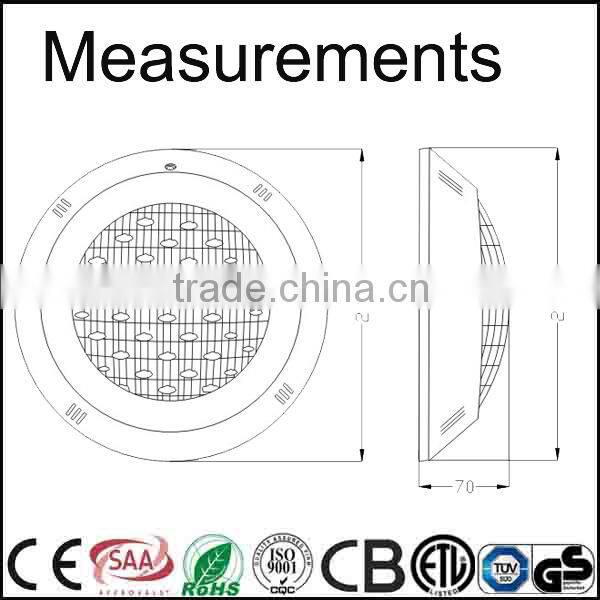 CE RoHS approved IP68 underwater led swimming pool light