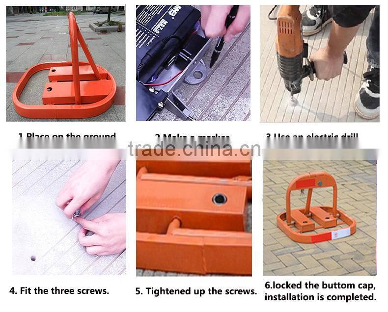manual parking space lock