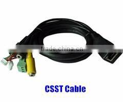 Factory Custom CCTV Camera Connection Cable with RJ45 Female LED Light and DC5.5x2.1 Plug