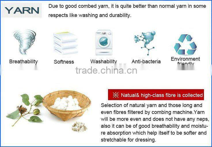 Soft Handfeel Combed Cotton Spandex Single Jersey Fabric