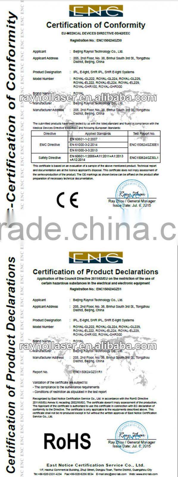 Germany Lamp 300000 Shots IPL SHR Woman/Man Permanent Hair Removal Machine