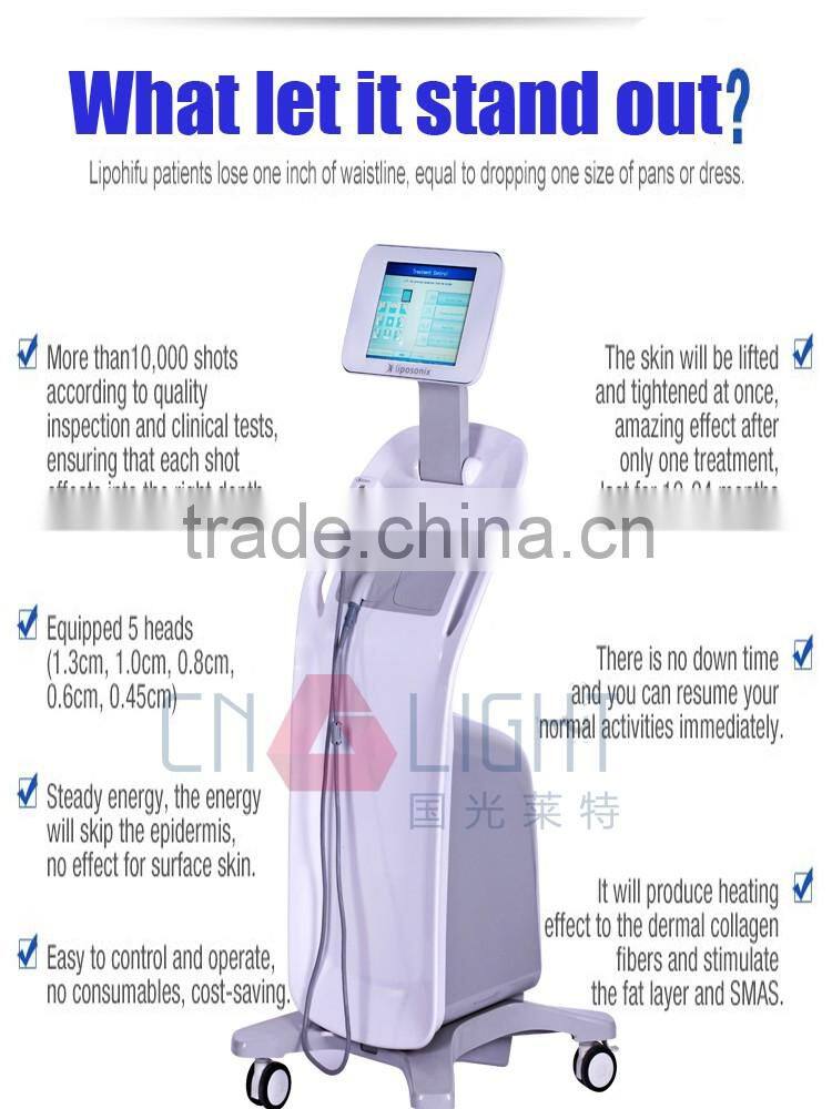 Merry christmas! professional high intensity focused ultrasound slimming weight balance lipo hifu machine