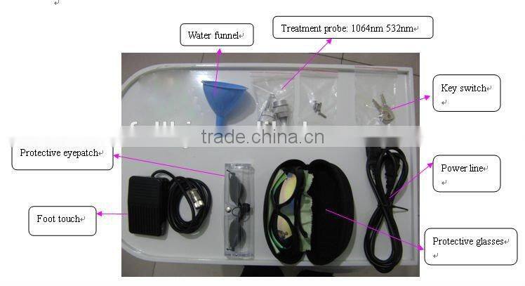2015 Newest Q Switched Nd Yag Laser Tattoo Remover