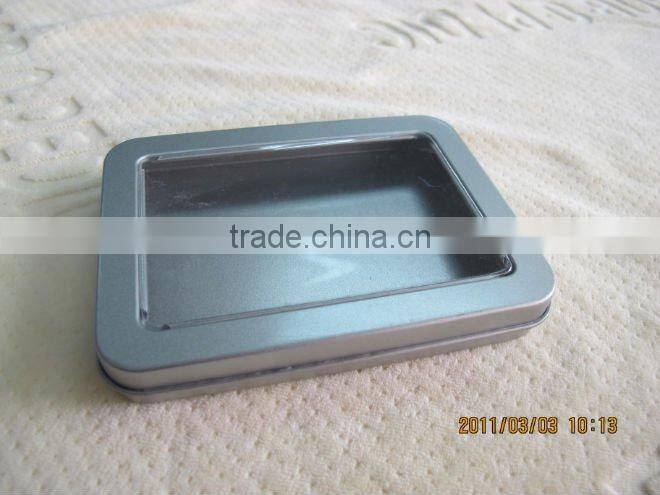 rectangular shape size:125*90*33mm plaint tin box