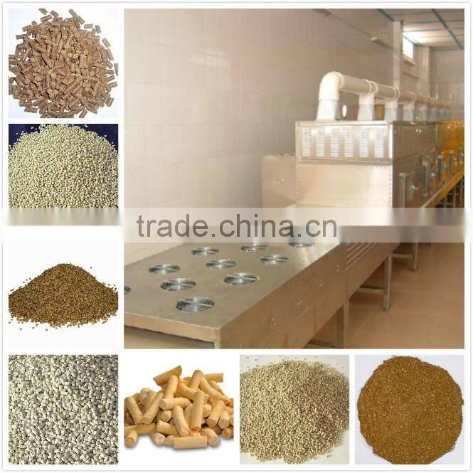 microwave dryer for feeding animal with high efficiency