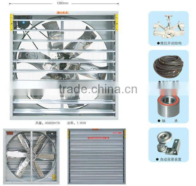 Aonuodi Exhaust Fan JFD-1250E for Greenhouse/Industrial/Poultry with CE certificate