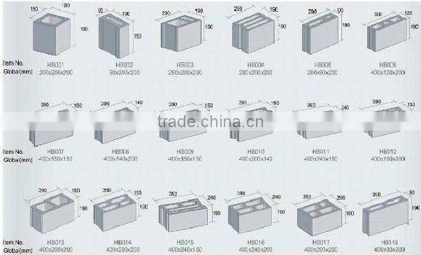 JQM-6A shandong mobile hollow block making machinery moving machine