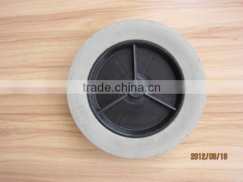 10 inch semi pneumatic rubber wheel for trolley