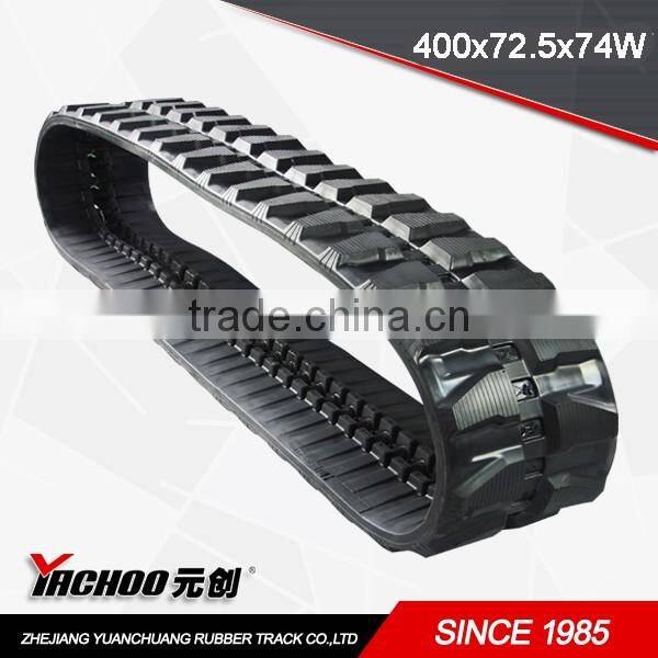 RUBBER TRACK 400X72.5X74W 435C/435ZTS/E45/E55/E50ZTS/X337/X341 EXCVATOR TRACK