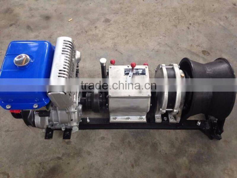 5 Ton High speed gasoline/petrol powered winch with HONDA/YAMAHA engine