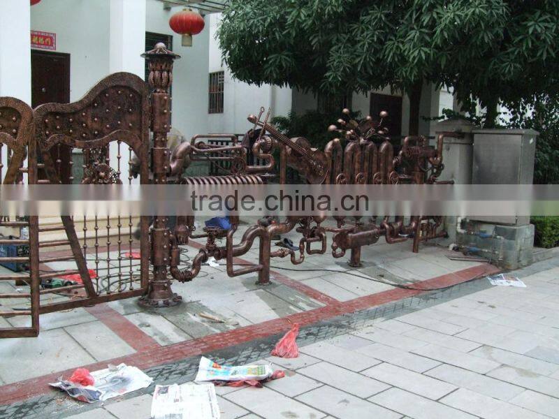 metal wall art wrought iron electrical fitting