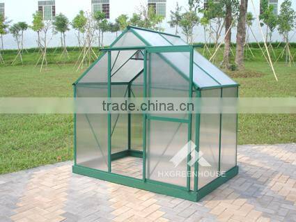 small size single sliding door modular greenhouse