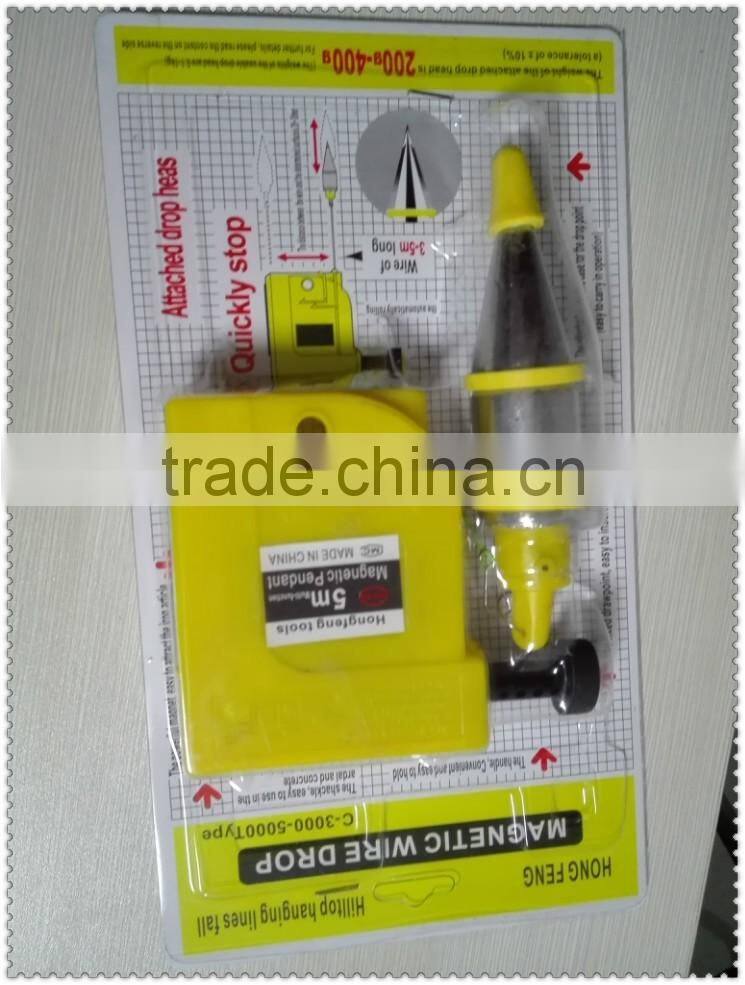best selling magnetic plumb bob with 3m 5m 6m line and painting bob