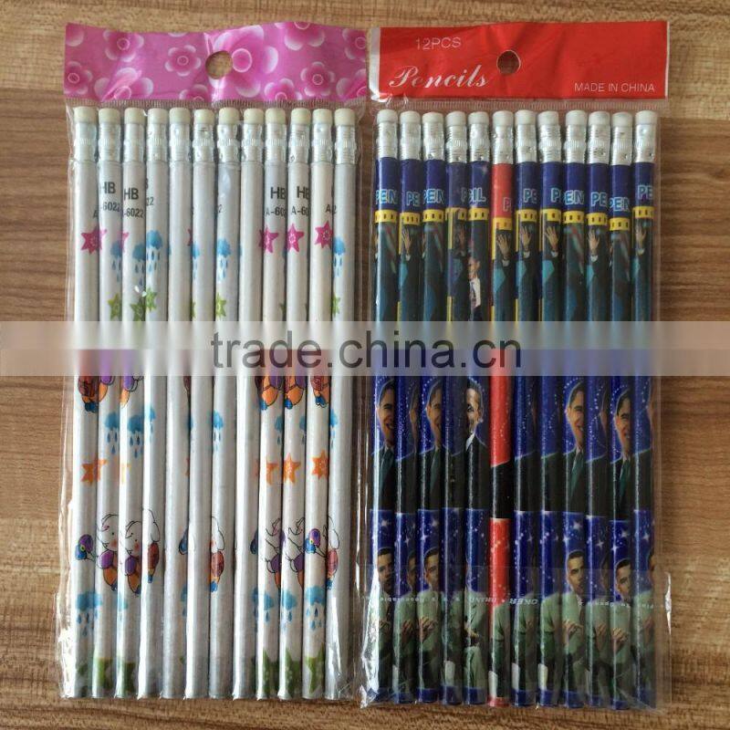 Stationary set pencils school wooden HB pencils