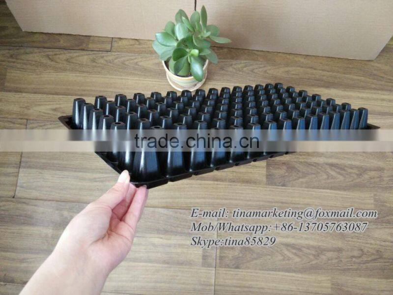 105 Cell Black PS Material Plastic Plant Plug Nursery Seed Germination Tray 540*280*40mm