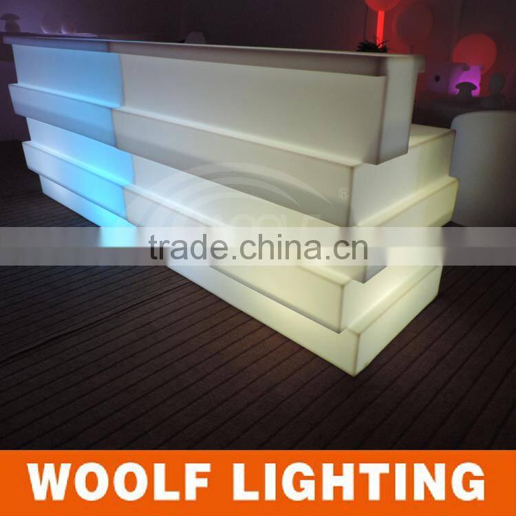 Unique Design LED Light Luminous Color Changing Bar Counter