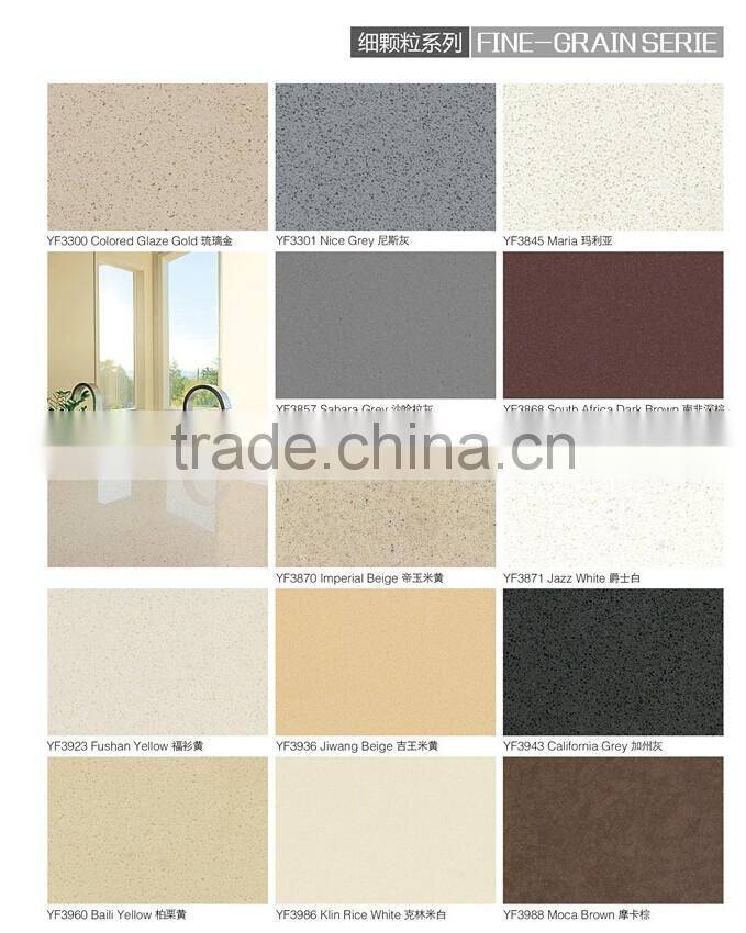 Artificial crystal black quartz stone big slabs for sale