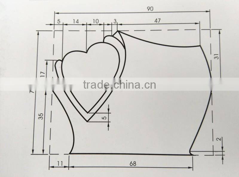 Black granite heart shaped headstone