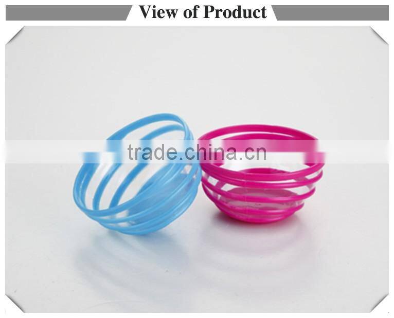 Custom printed competitive price plastic salad bowl with stripe for beautiful life
