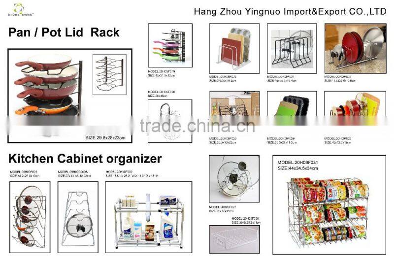 Hot Selling Multi-tier Pot Lid holder, Cooking Tools Pan Organizer Rack, Pot Lid Rack